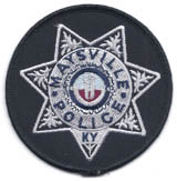 Maysville, Kentucky  Police  (Cloth Badge)  Silver