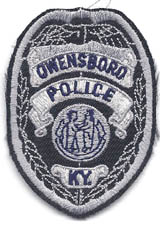 Owensboro, Kentucky  Police  (Badge Patch, Sewn in border)