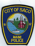 Saco, Maine  Police   (Old Style, sailboat)