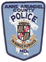 Anne Arundel County, Maryland  Police  Old Style (Lt. Blue)