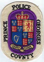 Prince Georges Covnty, Maryland  Police  (Old Style, USED, patch on a patch)