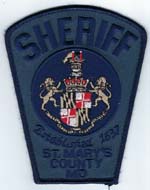 St. Mary's County, Maryland  Sheriff  (USED, Blue Background)