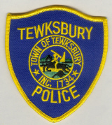 Tewksbury, Massachusetts  Police  (4 inches high, 3 1/2 wide)