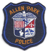 Allen Park, Michigan  Police  (Felt Background)
