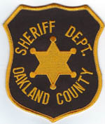 Oakland County, Michigan  SD.  (Old Style, Gold Star)