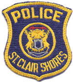 St. Clair Shores, Michigan  Police  (USED, Old Style, Sewn in Border)