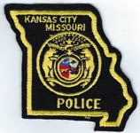 Kansas City, Missouri  Police  (Old Style, Felt, State Shape)