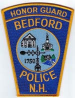 Bedford, New Hampshire  Police  Honor Guard  ( Gold Letters)