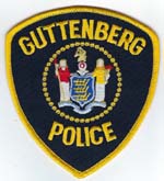 Guttenberg, New Jersey  Police  (Old Style, Cloth Background)