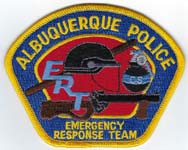 Albuquerque, New Mexico  Police  Emergency Response Team  (Gold on blue)