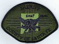Santa Fe County, New Mexico  Sheriff  SWAT (Black on Green)