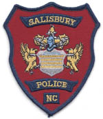 Salisbury, North Carolina  Police  (Red Background)