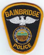 Bainbridge, Ohio  Police  Hat Patch (Gold Border)