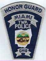 Miami Twp, Ohio  Police Honor Guard  (Silver Mylar)