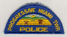 Miami Twp, Ohio  Police  (Old style, Half Moon)