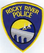 Rocky River, Ohio  Police  (Old Style, Cloth Background)