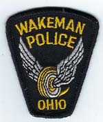 Wakeman, Ohio  Police  (Old Style) (Hat Patch)