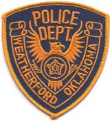 Weatherford, Oklahoma  PD.  (Old Style)