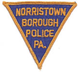 Norristown Borough, Pennsylvania  Police  Old Style,  (Triangle, USED)