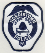 Norristown, Pennsylvania  Police  (Old Style, Blue & white)