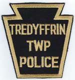 Tredyffrin Twp, Pennsylvania  Police  (Old Style Cloth bckgnd)