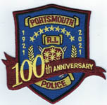 Portsmouth, Rhode Island  Police  100th Anniversary  (1921-2021)