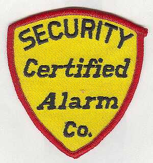 Certified Alarm Co.   Security