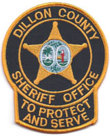 Dillon County, South Carolina S.O. (Large, 4 3/4 in.)