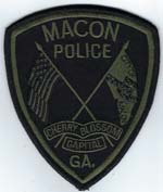Macon, Georgia  Police  SWAT  (Old Style, Cherry Blossom Capital)