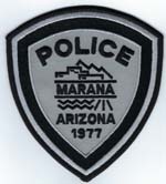 Marana, Arizona  Police  SWAT  (Black on Gray)