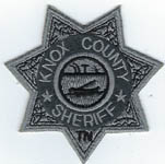 Knox County, Tennessee  Sheriff  (Badge Patch, Silver)