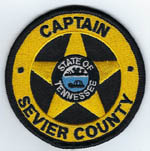 Sevier County, Tennessee  Captain  Badge Patch
