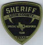 Leon County, Texas  Sheriff  SRT.  (Velcro)