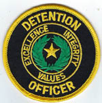 Stock Texas  Detention Officer   Badge Patch