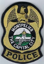 Montpelier, Vermont  Police  (Velcro Backing)