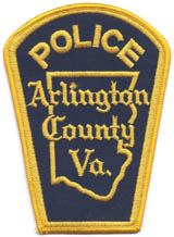 Arlington County, Virginia  Police O/S,  (Gold Border)