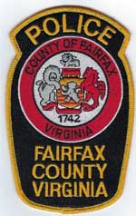 Fairfax County, Virginia  Police  (Gold, Fully Embroidered)