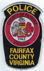 Fairfax County, Virginia  Police  (White, Fully Embroidered, USED)